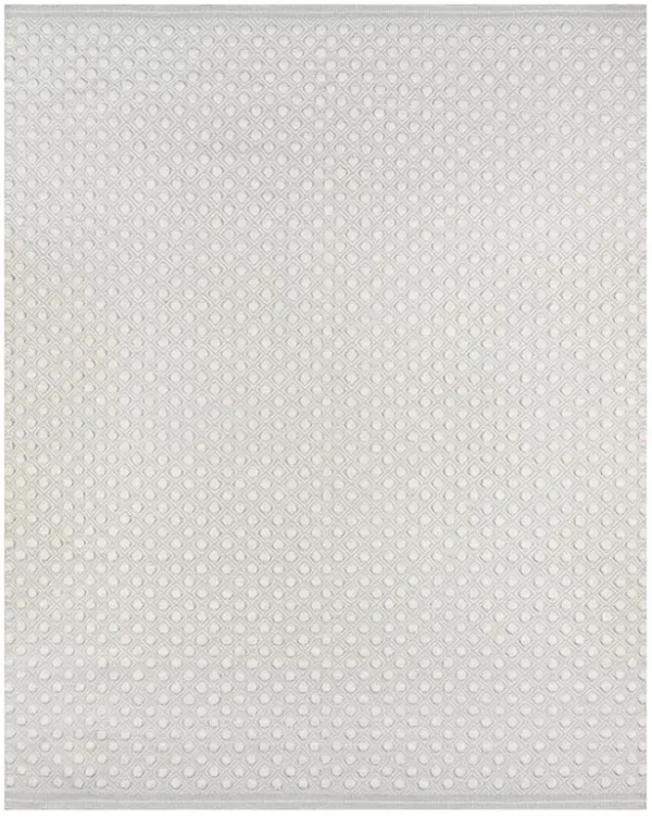 Willow Modern Grey Wool Diamond Dot Patterned Rug - 3'9"x5'9"