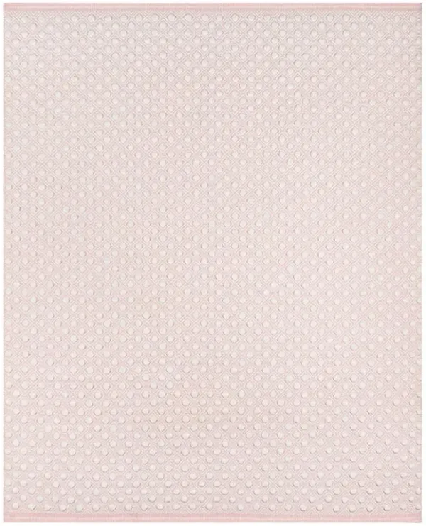 Willow Modern Pink Wool Diamond Dot Patterned Rug - 2'x3'