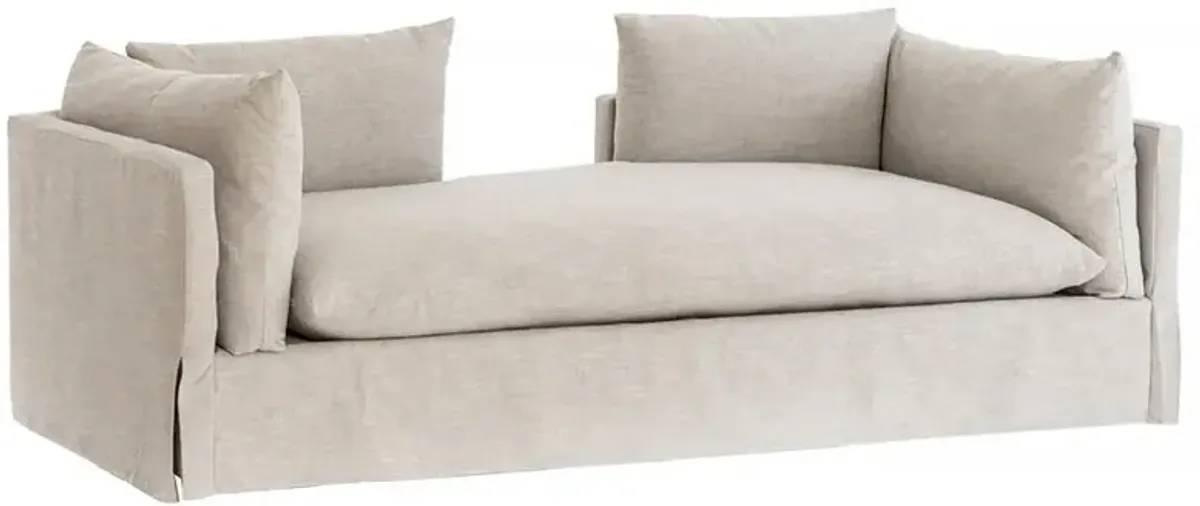 Alexa Modern Classic Beige Performance Slipcovered Daybed