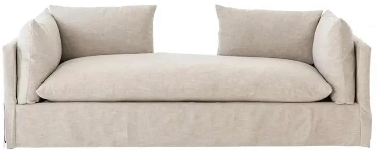 Alexa Modern Classic Beige Performance Slipcovered Daybed