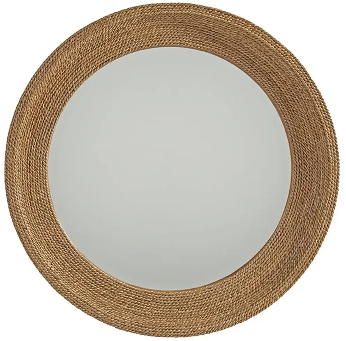 La Jolla Abaca Wrapped Round Wall Mounted Mirror
