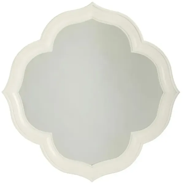 Paget Coastal Beach White Wood Wall Mirror