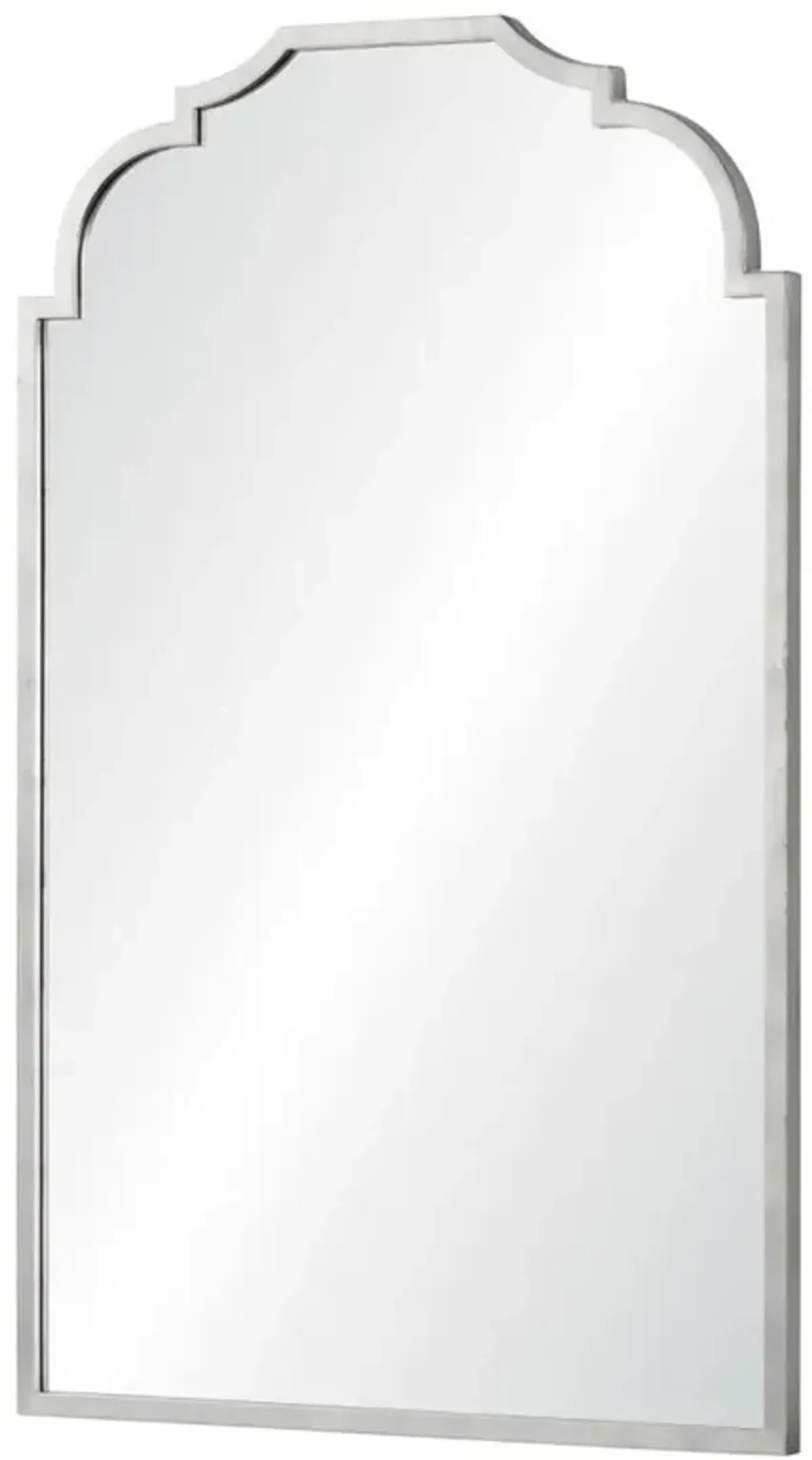 Nadine Modern Classic Silver Iron Frame Novelty Wall Mirror