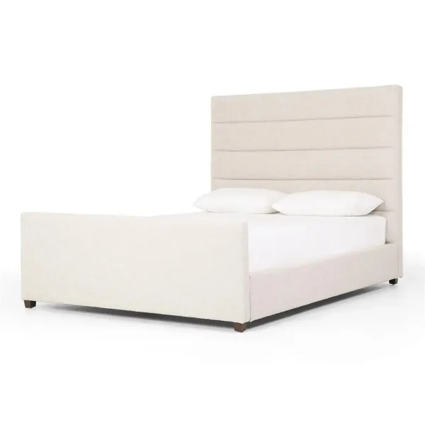 Dianne Modern Classic Cream Performance Tufted Platform Bed - King
