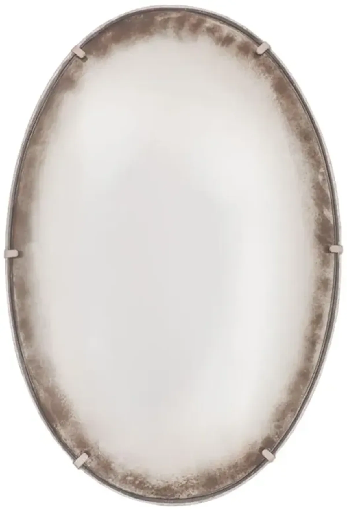 Orb Industrial Loft Iron Frame Oval Wall Mirror