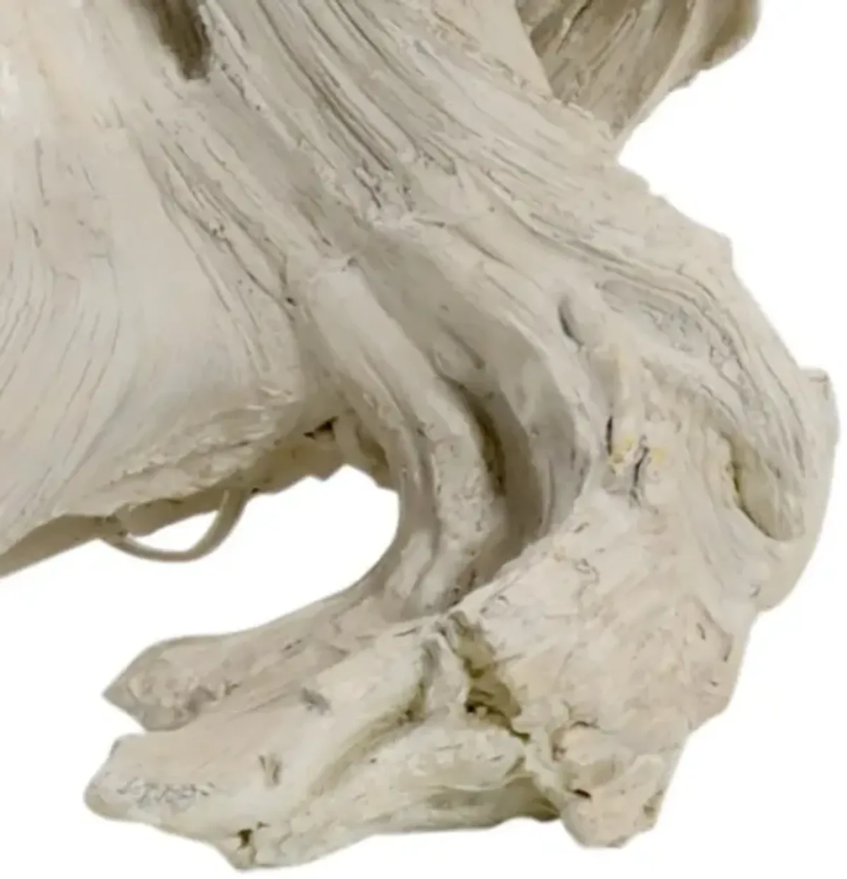 Wellington Coastal Beach Whitewashed Composite Beige Linen Floor Lamp