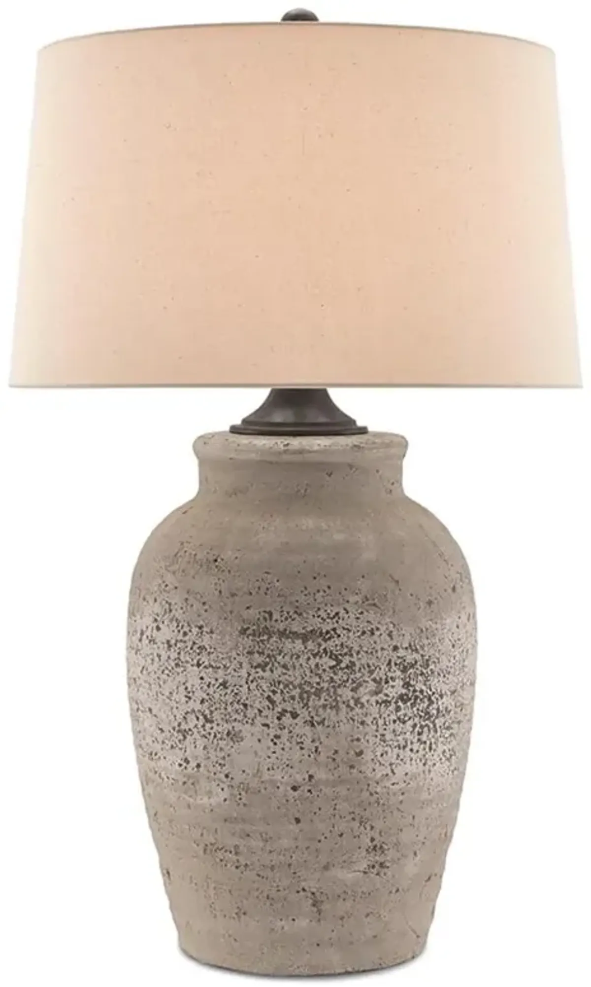 Noah Industrial Loft Grey Concrete Table Lamp