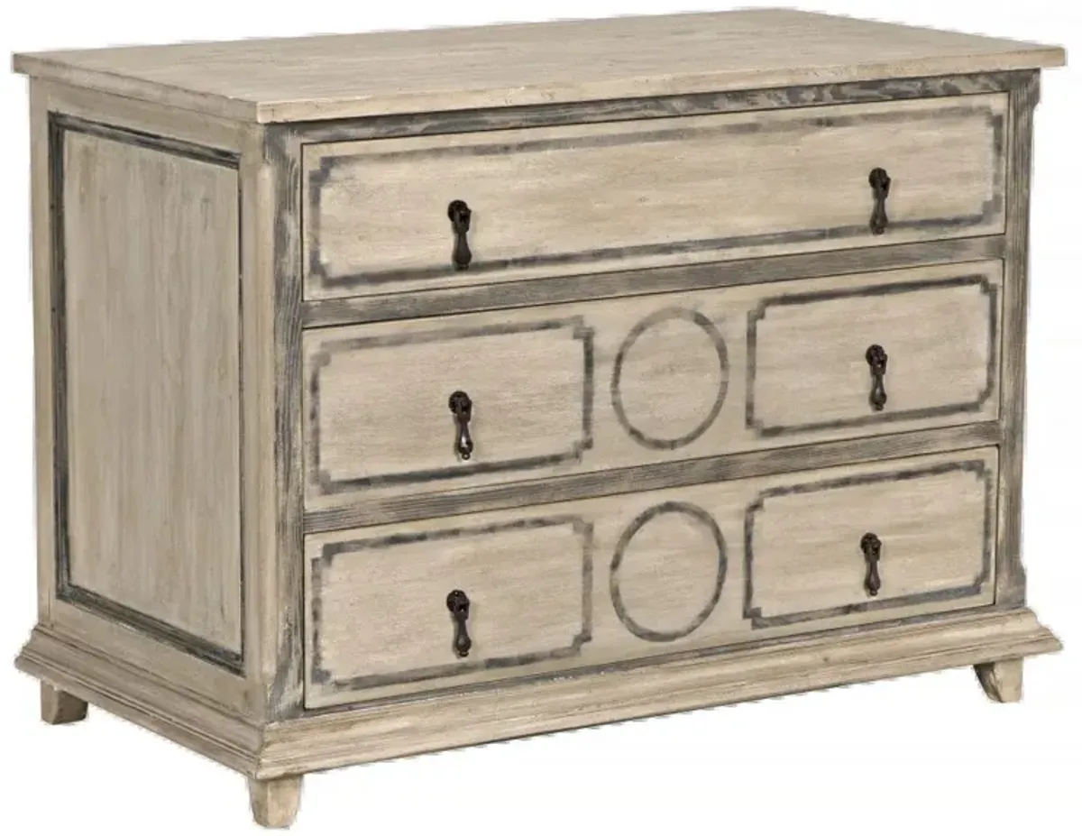 Eugene French Country Grey Washed Reclaimed Wood Bachelor Chest