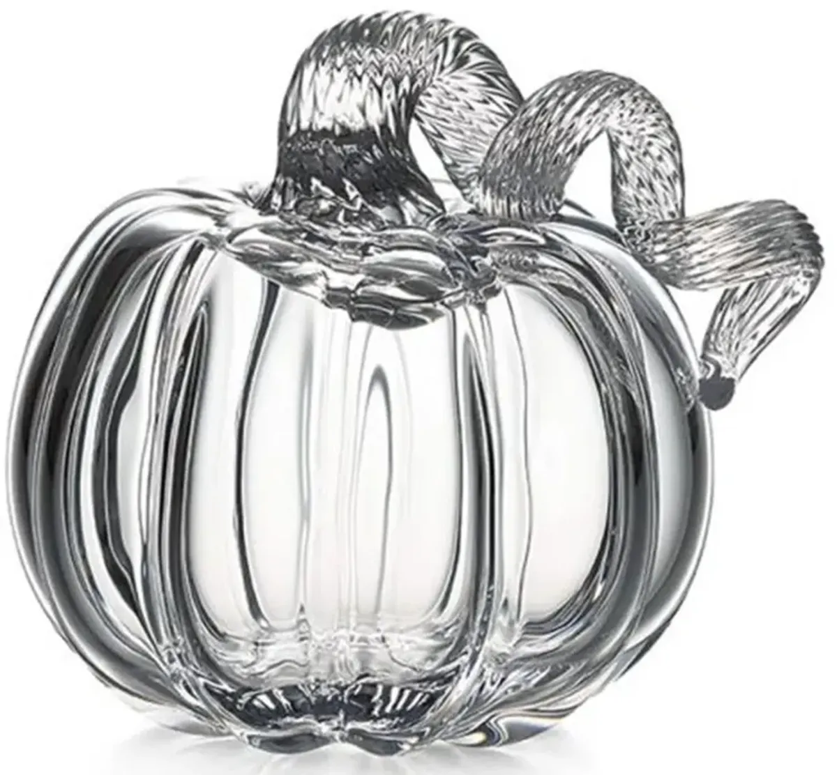 Simon Pearce Modern Classic Glass Pumpkin With A Twist - Medium