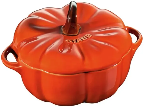 Staub Orange Ceramic Cocotte Pot - 0.5 Quart