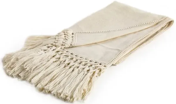 Nylah Modern Woven Baby Alpaca Throw Blanket - Ivory