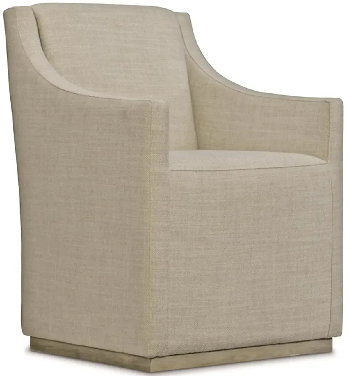 Maxine Modern Classic Beige Upholstered Dining Arm Chair