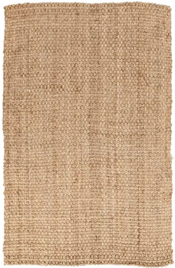 Jamie Coastal Beach Natural Brown Jute Rug - 3'6"x5'6"