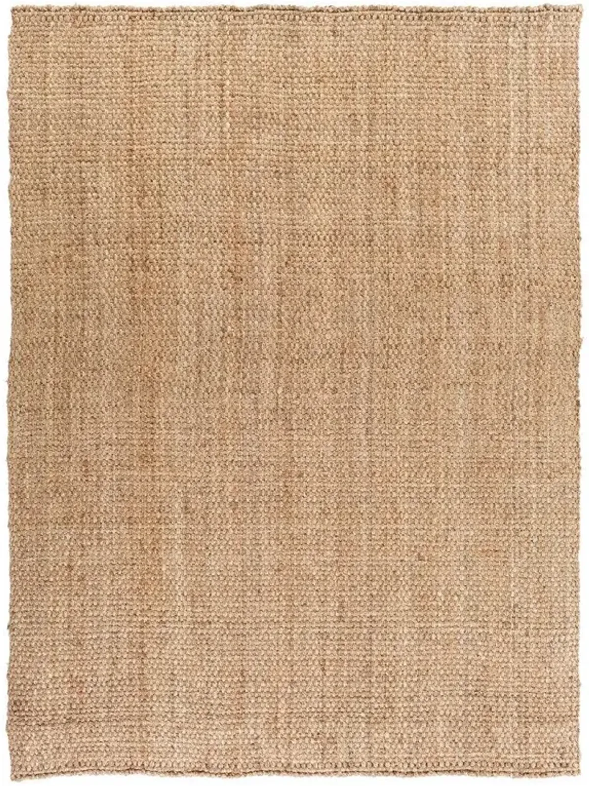 Jamie Coastal Beach Natural Brown Jute Rug - 6'x9'