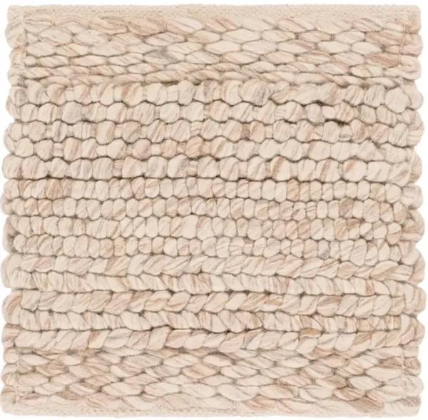 Jay Modern Classic Khaki Wool Solid Rug - Sample