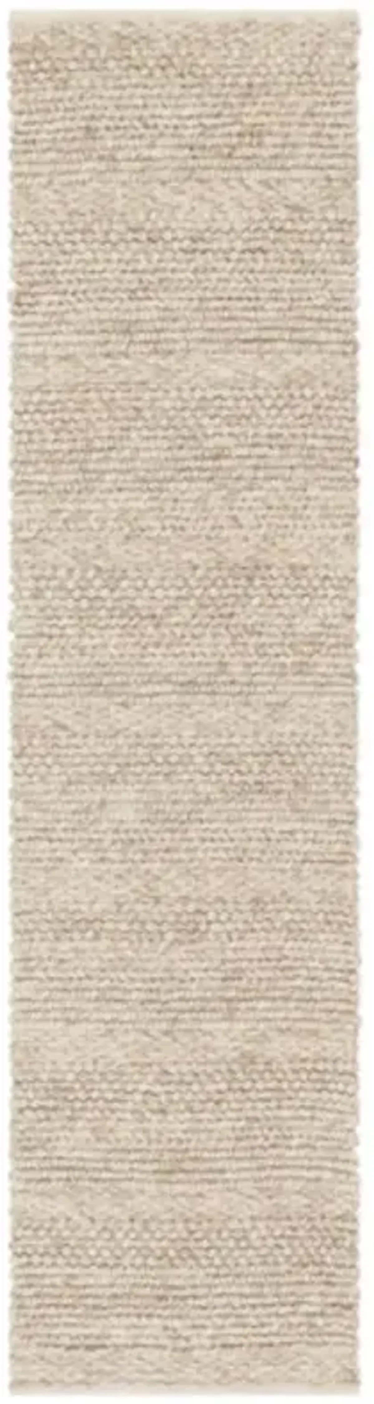 Jay Modern Classic Khaki Wool Solid Rug - 2'6"x10'