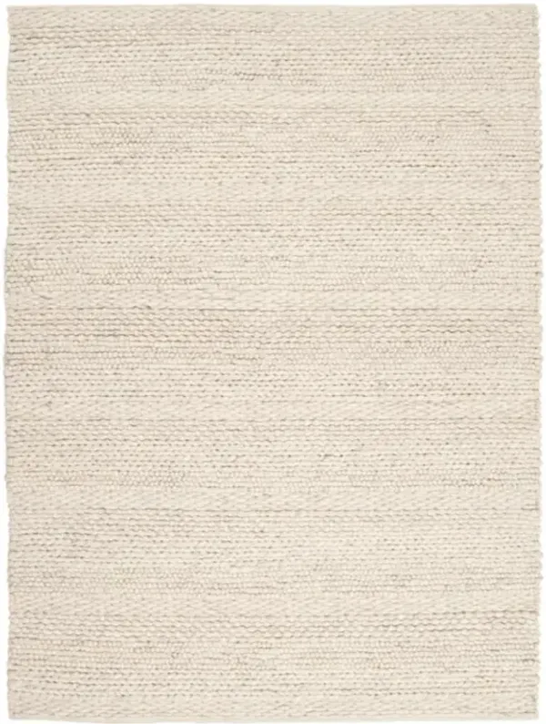 Jay Modern Classic Beige Wool Solid Rug - 8'x10'