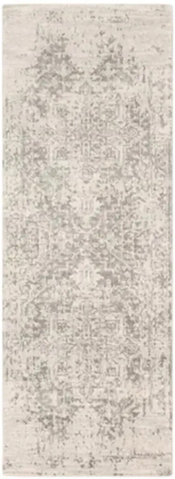 Cataleya Global Bazaar Beige Patterned Rug - 2'7"x10'3"