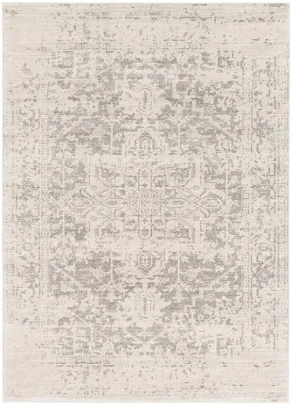 Cataleya Global Bazaar Beige Patterned Rug - 3'11"x5'7"