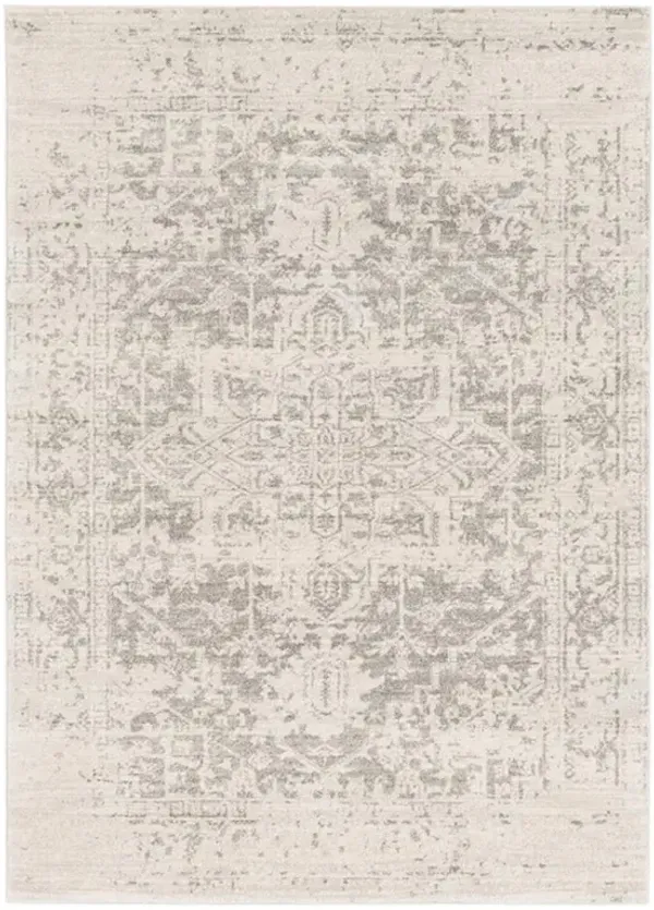 Cataleya Global Bazaar Beige Patterned Rug - 5'3"x7'3"