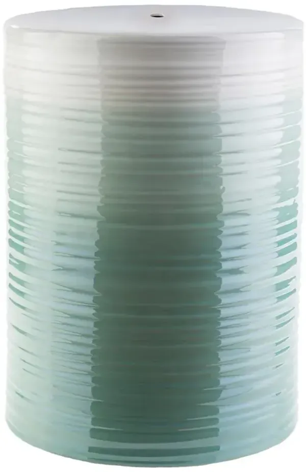 Martin Modern Classic Turquoise Ombre Outdoor Garden Stool