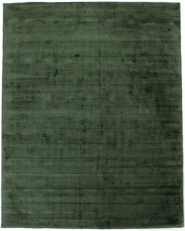 Zariah Modern Classic Green Patterned Rug - 5'x8'