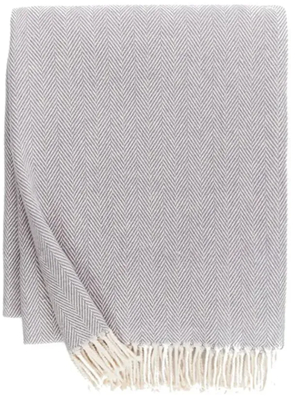 Sferra Modern Celine Lilac Cotton Throw Blanket