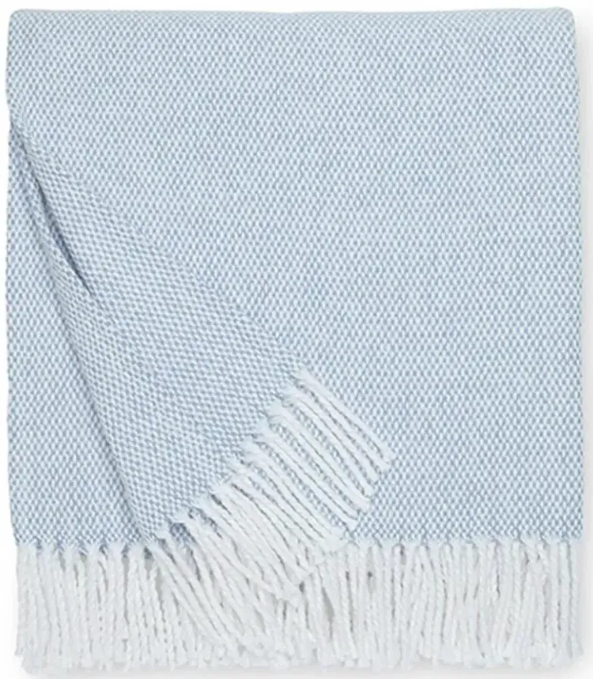 Sferra Modern Terzo Ocean Blue Throw Blanket
