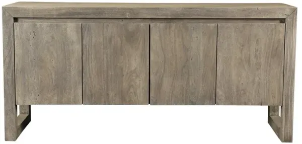 Edward Rustic Lodge Grey Acacia Wood Sideboard