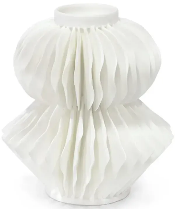 Palecek Antilles Coastal Beach White Porcelain Decorative Vase