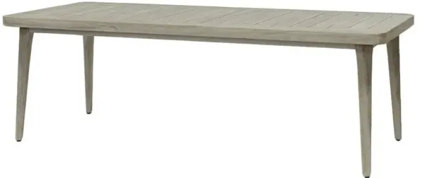 Palecek Boca Coastal Beach Grey Teak Outdoor Dining Table - 90.25"W