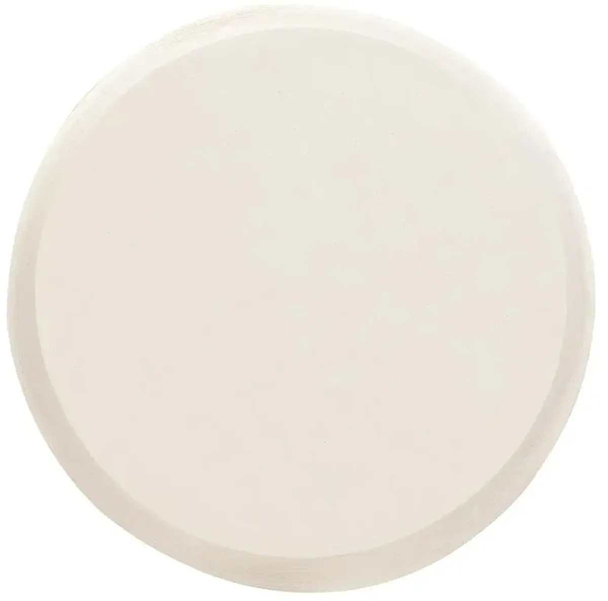 Mein Coastal Beach Ivory Textured Stonecast Round Outdoor Coffee Table