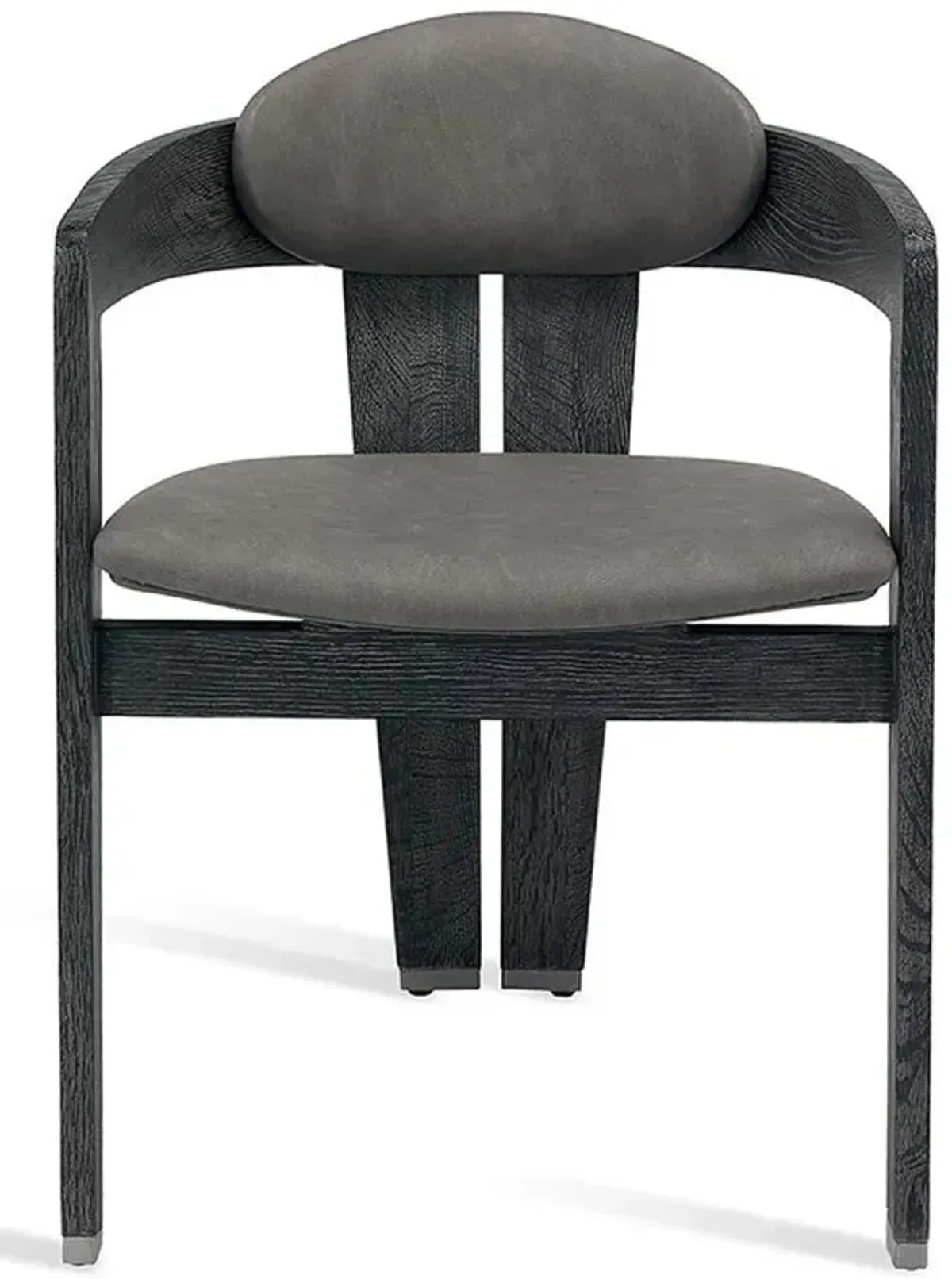Maryl Modern Black Faux Leather Upholstered Wood Dining Chair