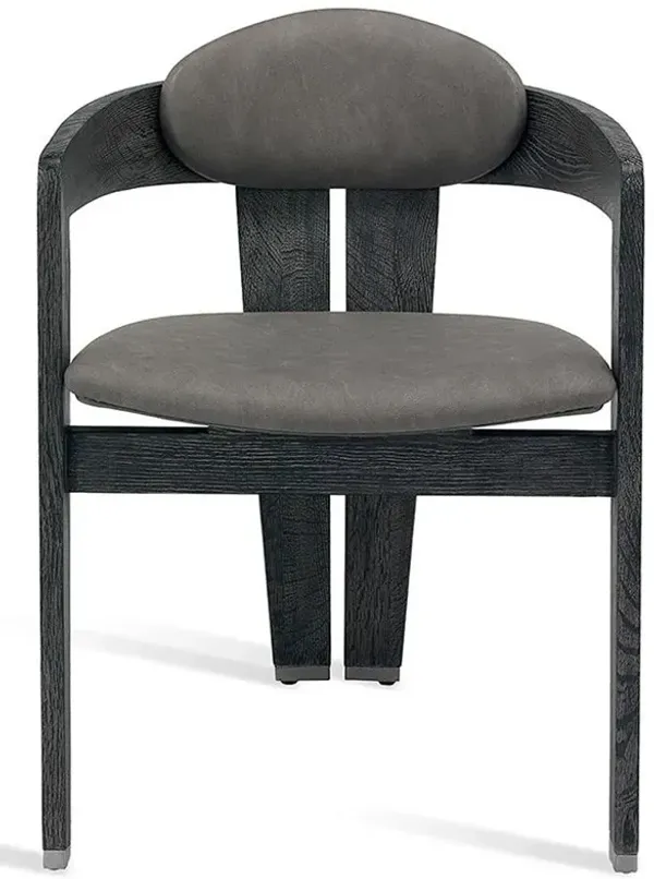 Maryl Modern Black Faux Leather Upholstered Wood Dining Chair