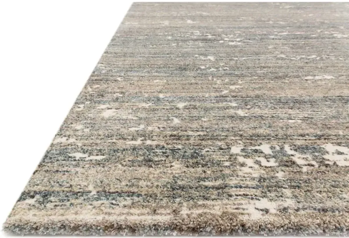 Alarisse Modern Classic Fog Grey Abstract Patterned Rug - 2'7"x10'10"