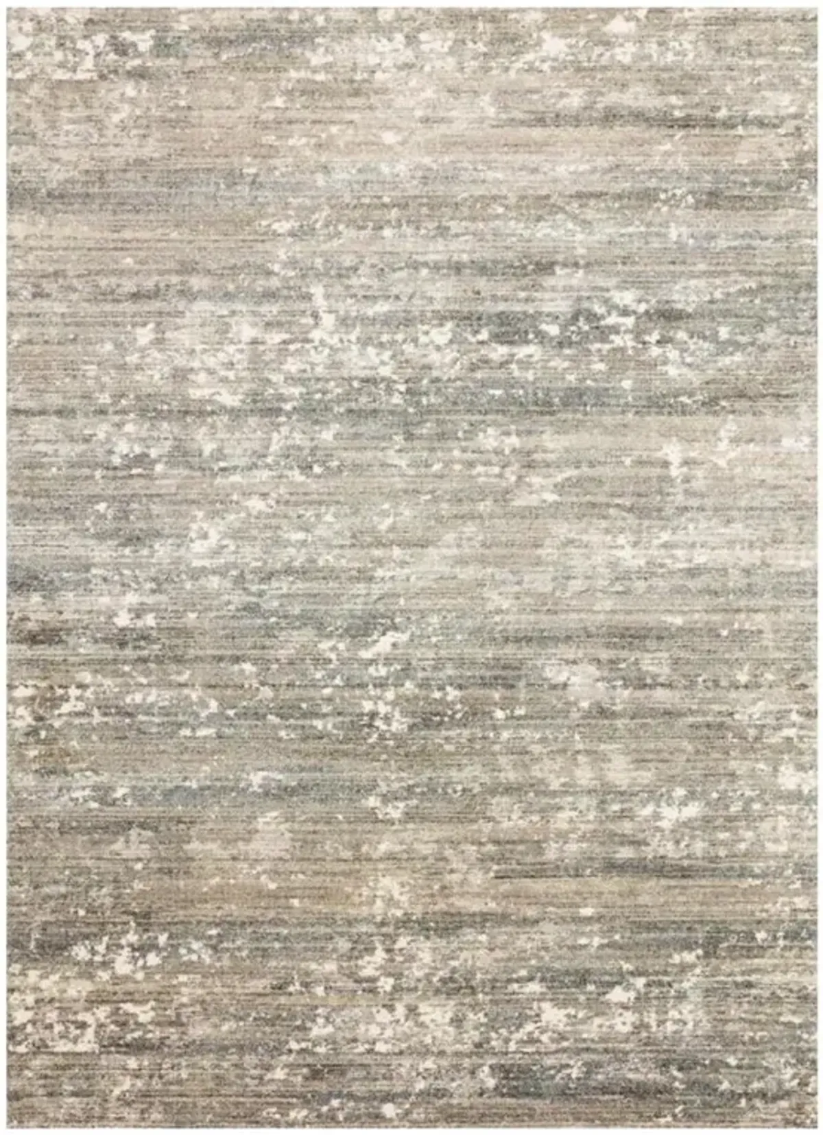 Alarisse Modern Classic Fog Grey Abstract Patterned Rug - 2'7"x10'10"