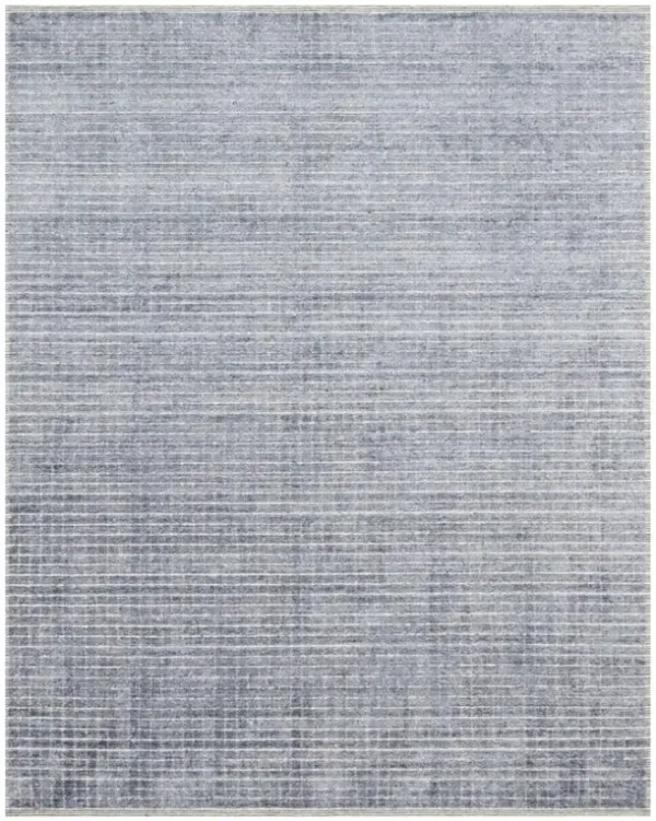 Greysen Modern Classic Denim Blue Linear Solid Rug - 4'x6'