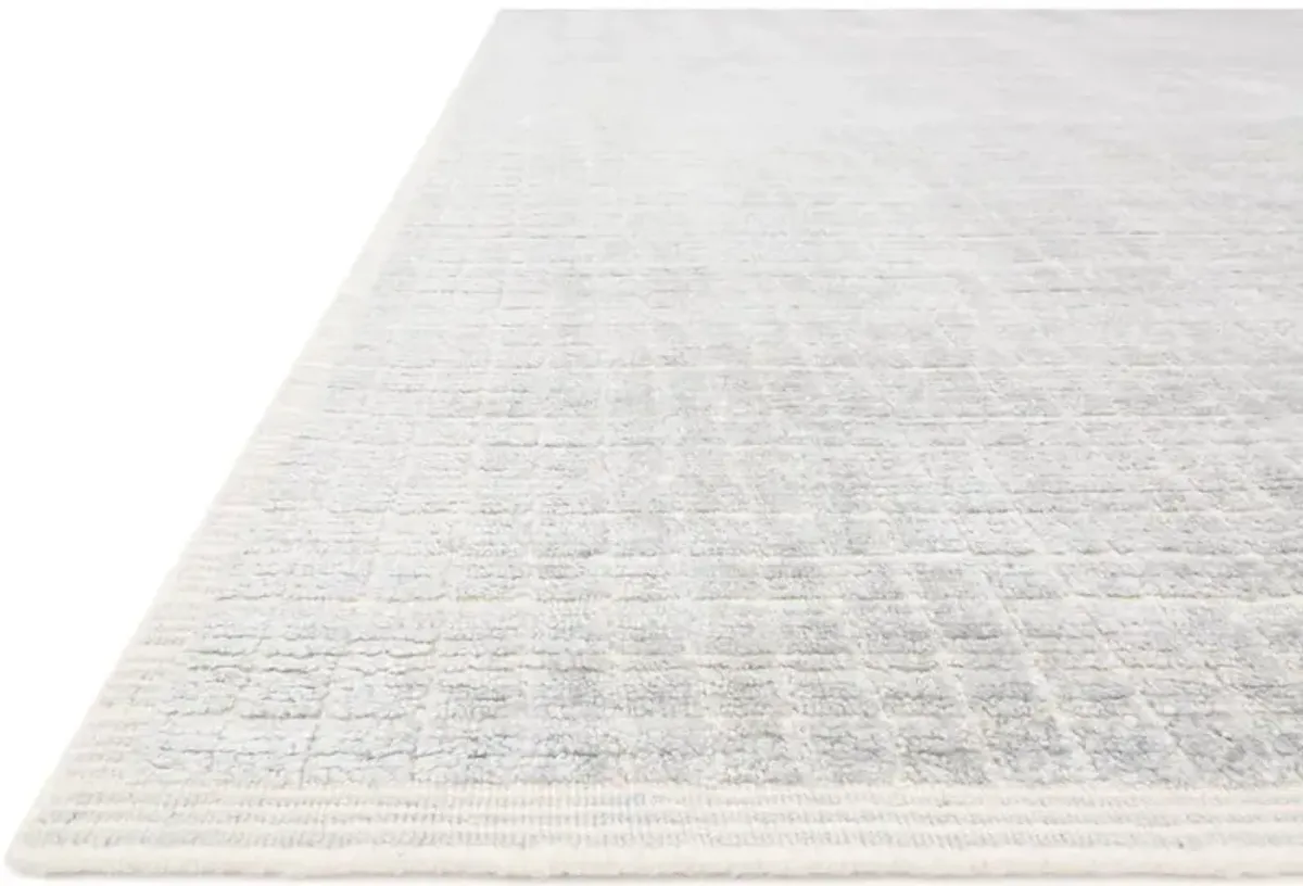 Greysen Modern Classic Silver Grey Linear Solid Rug - 2'6"x9'9"