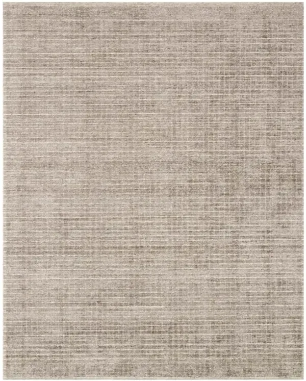 Greysen Modern Classic Stone Brown Linear Solid Rug - 4'x6'