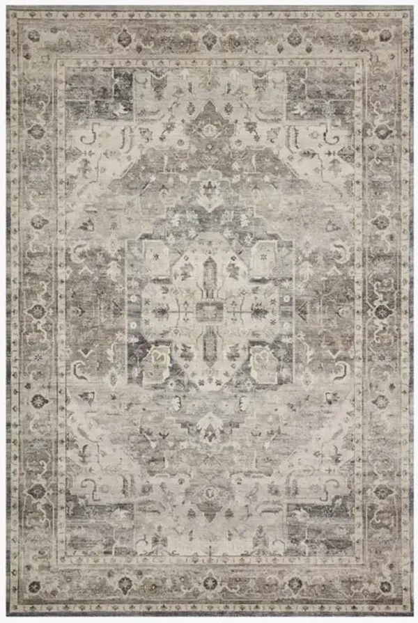 Gavriel Global Bazaar Grey Patterned Rug - 3'6"x5'6"