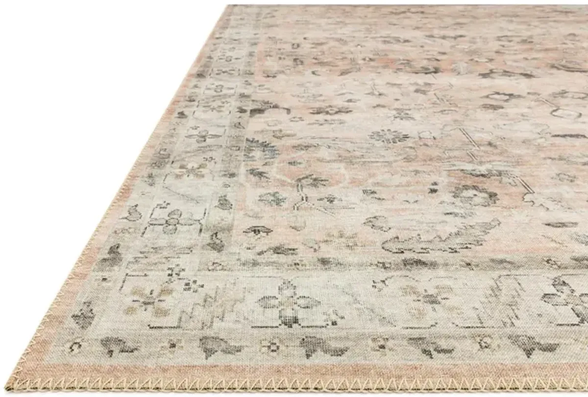 Gavriel Global Bazaar Blush Pink Floral Patterned Rug - 2'x5'