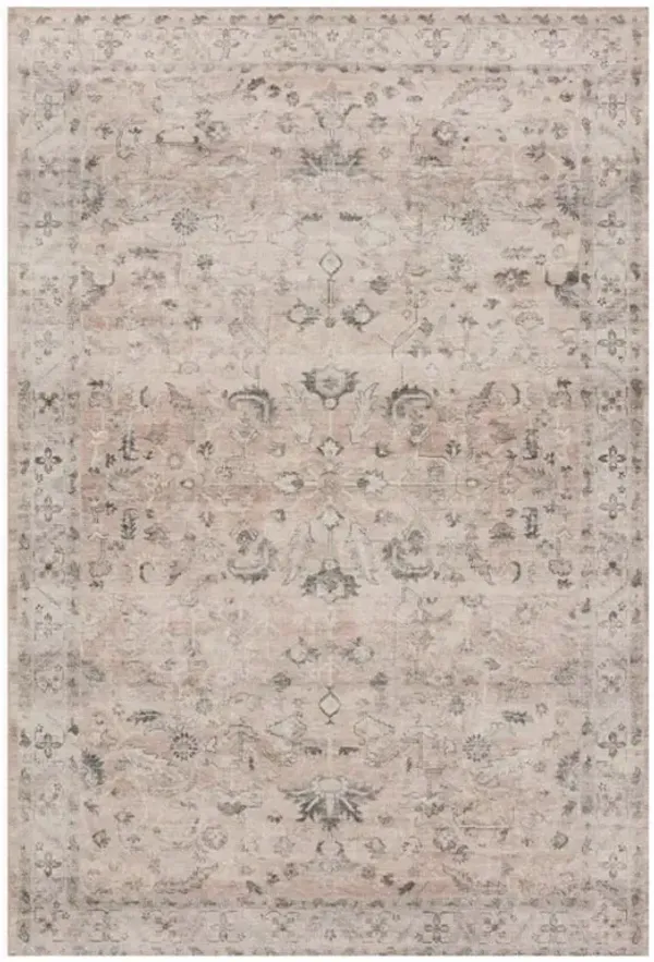 Gavriel Global Bazaar Blush Pink Floral Patterned Rug - 5'x7'6"