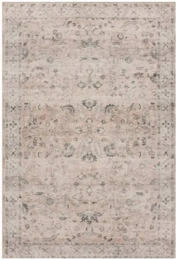 Gavriel Global Bazaar Blush Pink Floral Patterned Rug - 7'6"x9'6"