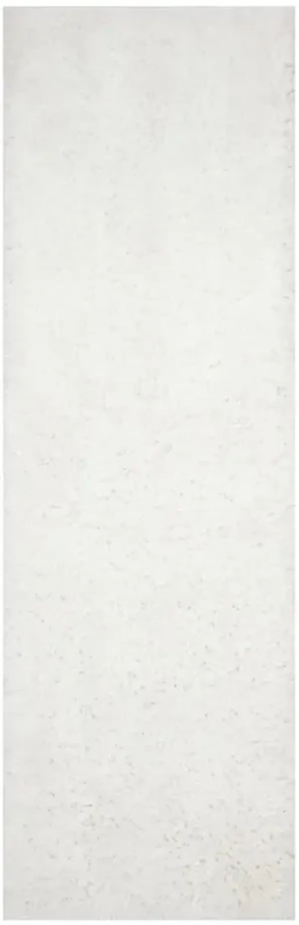 Halric Modern Classic White Shag Rug - 2'3"x7'6"