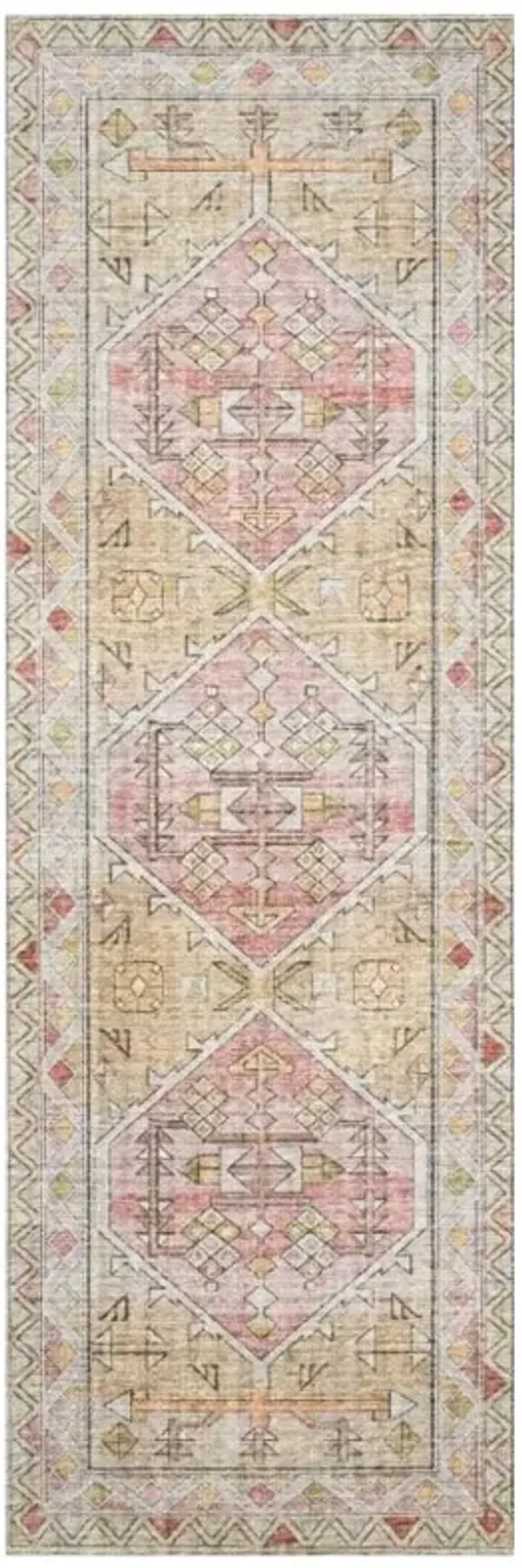 Lysanth Global Bazaar Yellow Gold Geometric Patterned Rug - 2'3"x3'9"