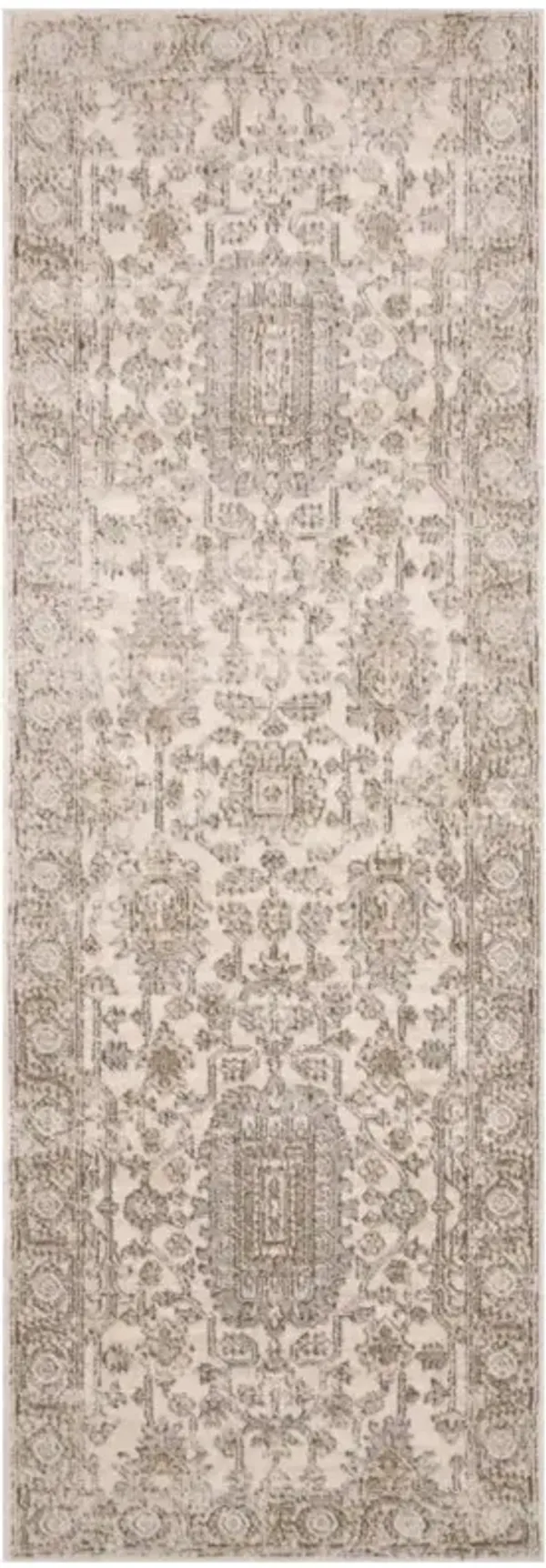 Ulandra Global Bazaar Beige Patterned Rug - 2'8"x13'