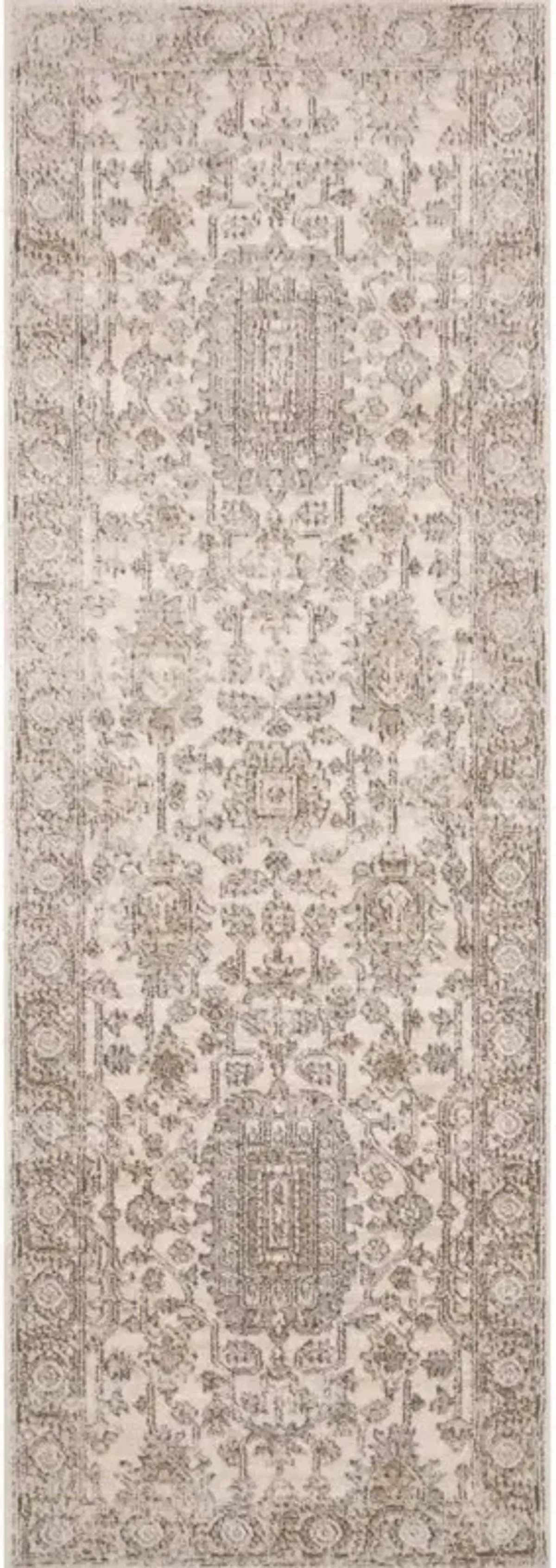 Ulandra Global Bazaar Beige Patterned Rug - 5'3"x7'6"