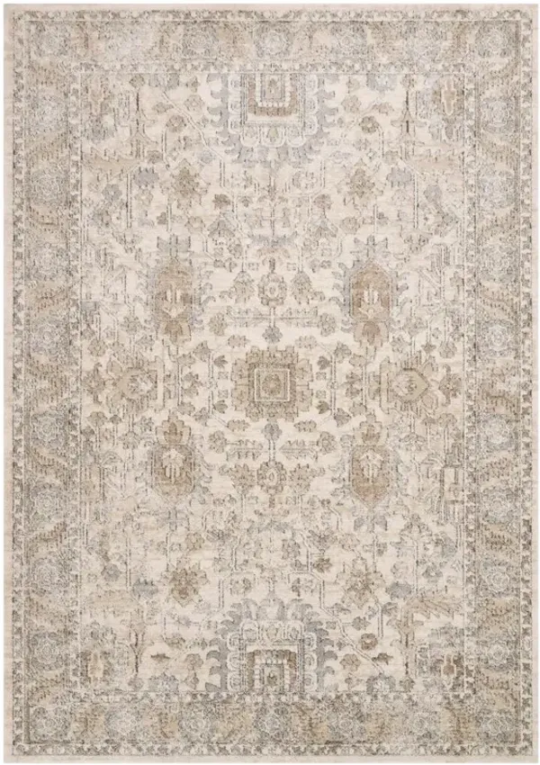 Ulandra Global Bazaar Beige Patterned Rug - 5'3"x7'6"