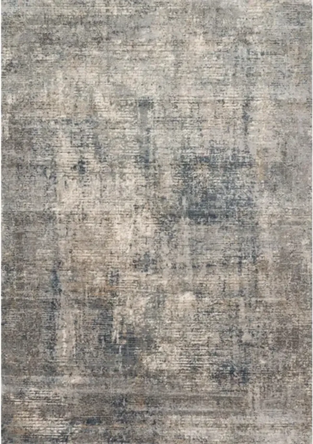 Ulandra Modern Classic Grey Blue Abstract Patterned Rug - 2'8"x10'6"