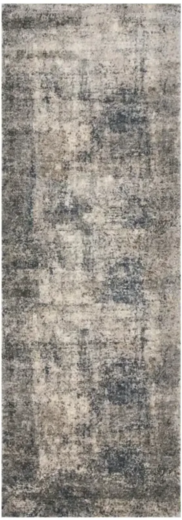 Ulandra Modern Classic Grey Blue Abstract Patterned Rug - 2'8"x10'6"